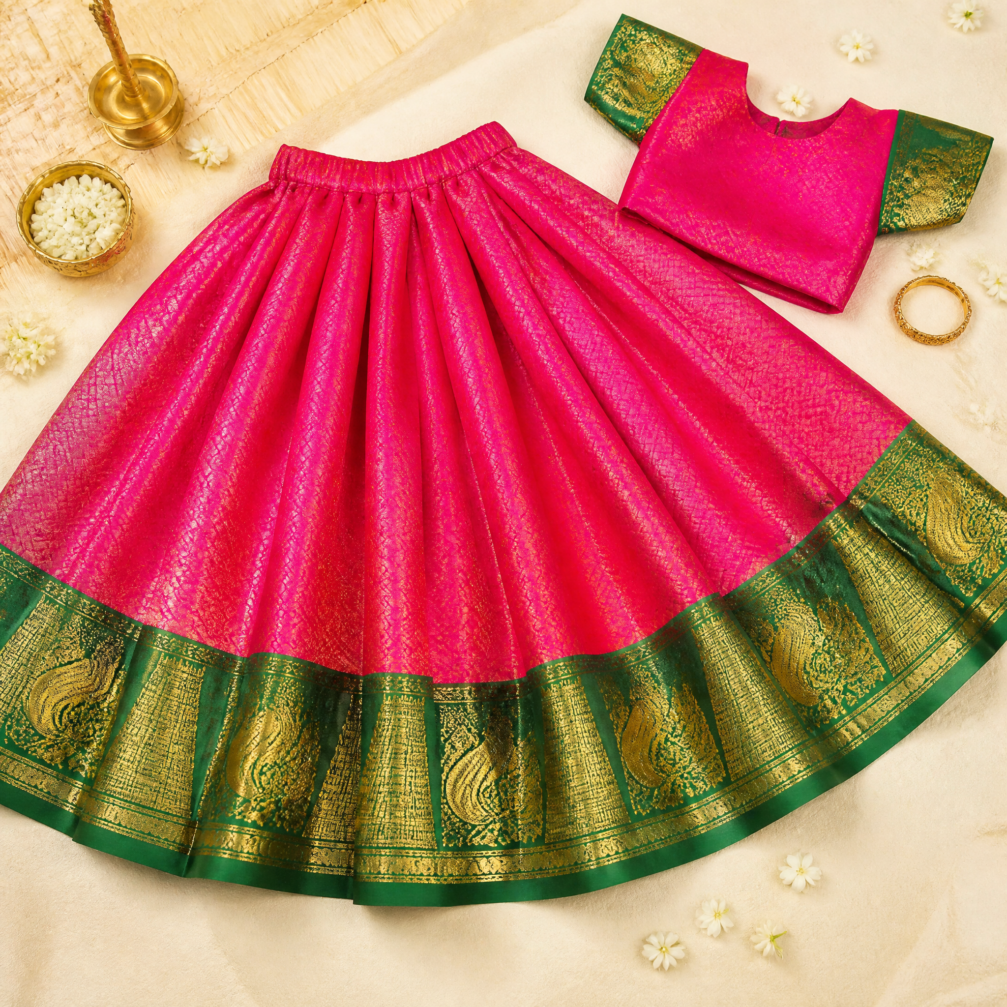 Pattu Pavadai for Kids